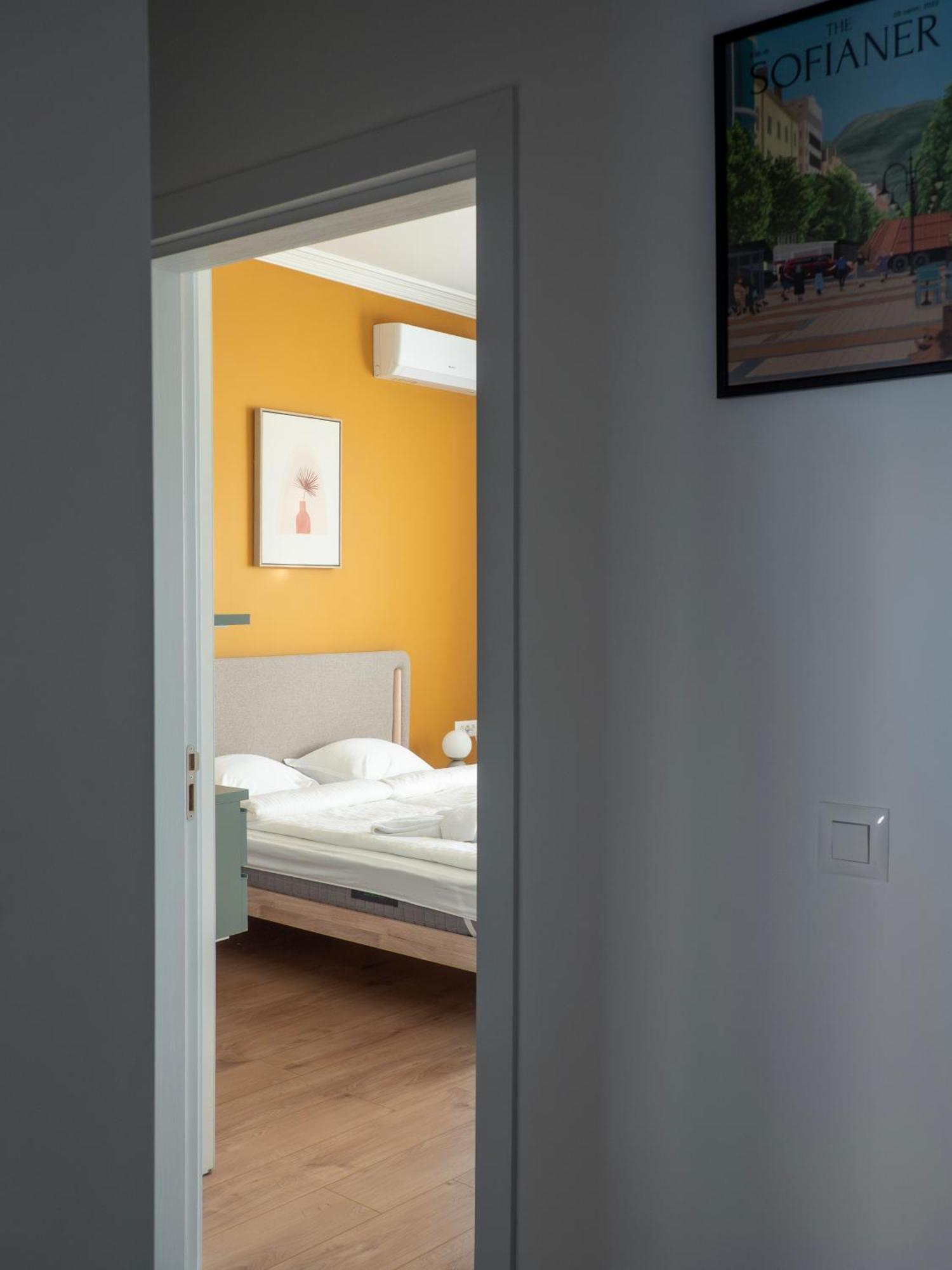 סופיה Central Apartment Parking Two Bedrooms Sky Terrace מראה חיצוני תמונה